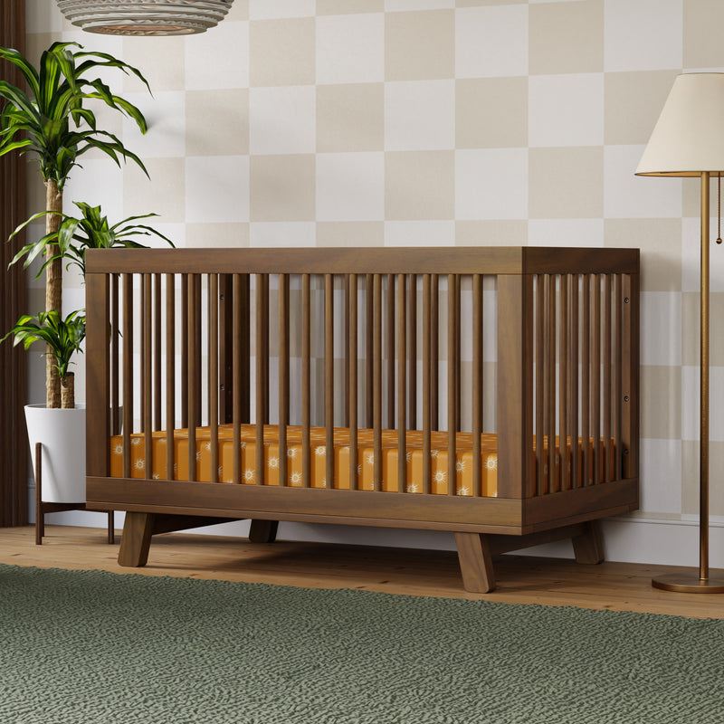 M4201NL,Hudson 3-in-1 Convertible Crib w/Toddler Bed Conversion Kit in Natural Walnut