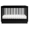M8601KB,Harlow 3-in-1 Convertible Crib w/Toddler Bed Conversion Kit in Black/Acrylic