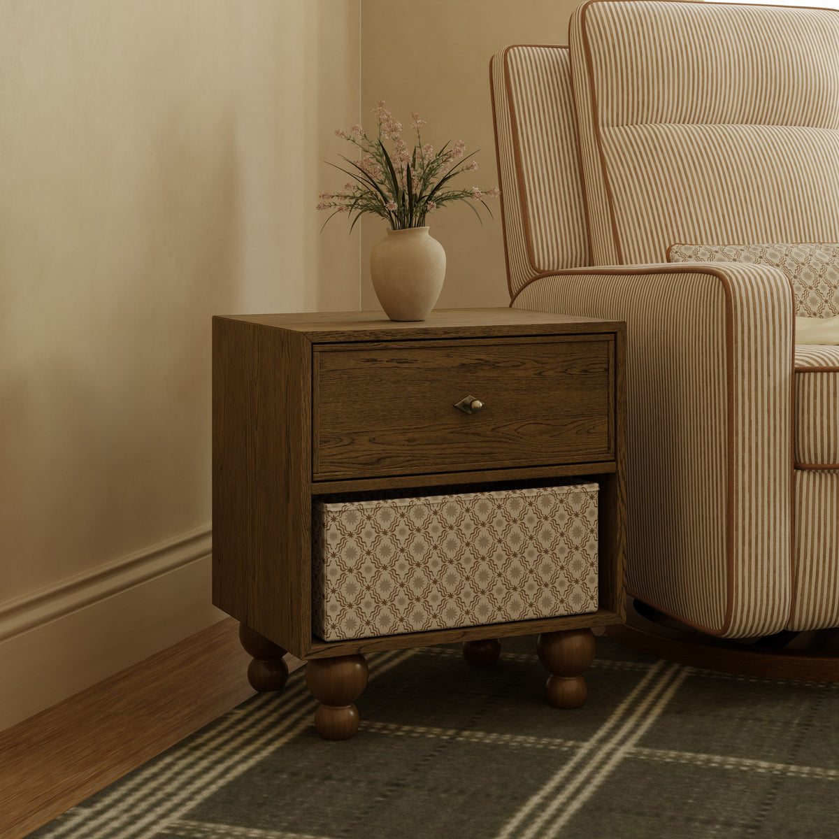 M33360TE,Nate Berkus x Babyletto Astre Nightstand in Toffee