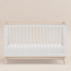 M5801WNX,Scoot 3-in-1 Convertible Crib w/ToddlerBedConversion Kit in White/WashedNatural