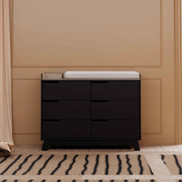 M4216B,Hudson 6-Drawer Double Dresser  Assembled in Black