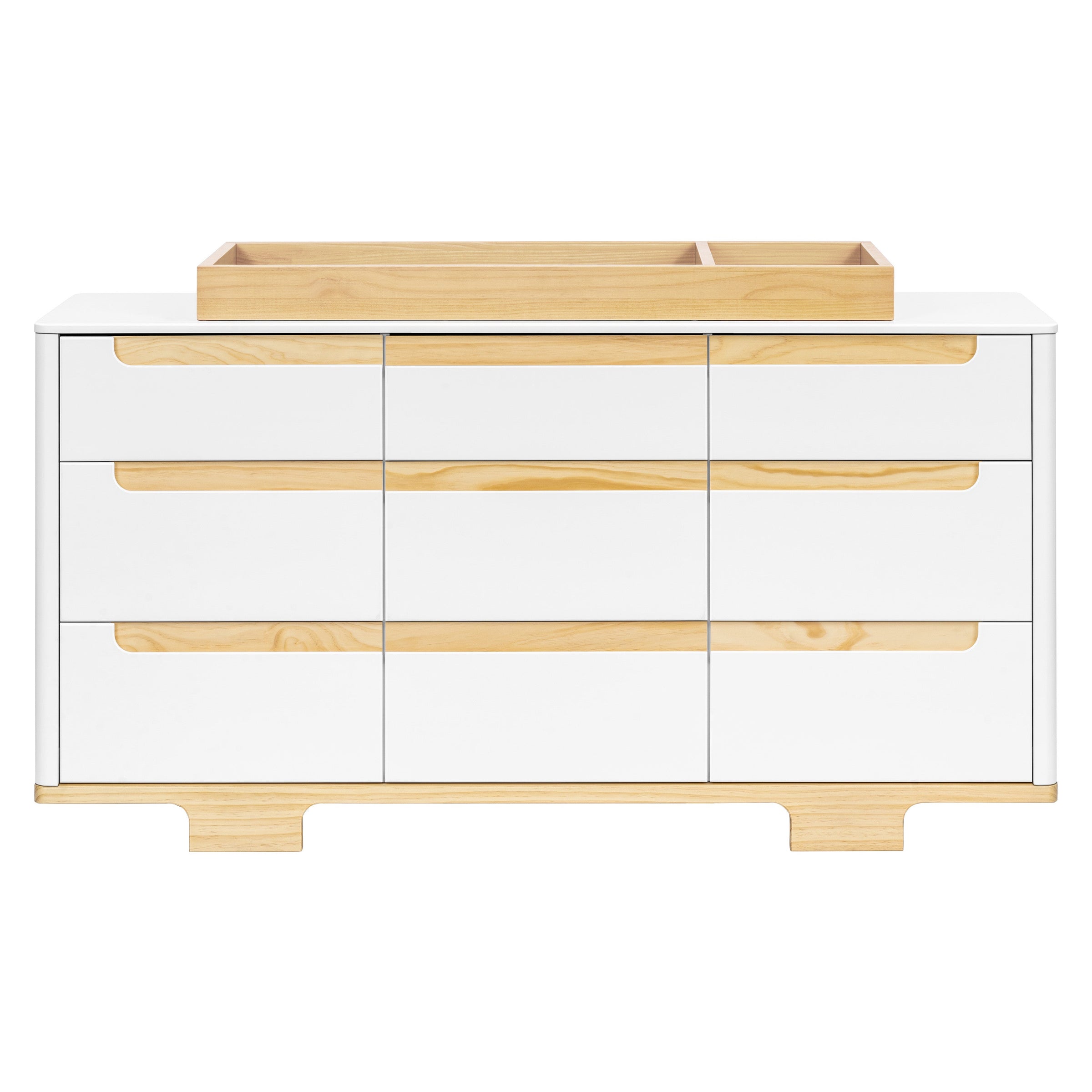 M23428WN,Yuzu 9-Drawer Dresser  Assembled in White/Natural