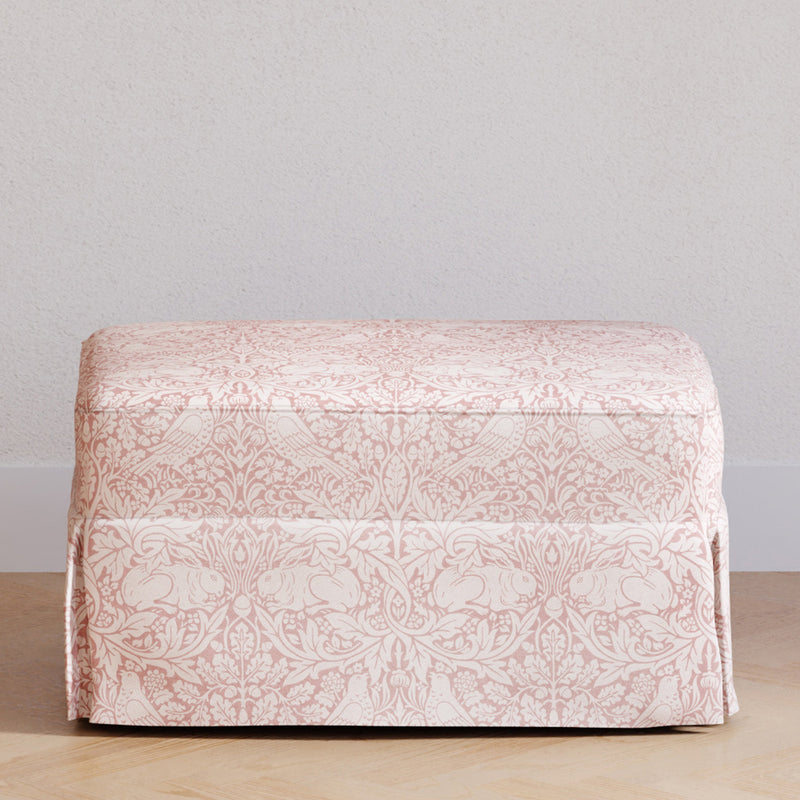 M21785PBRR,Crawford Gliding Ottoman in Pure Brer Rabbit in Rose