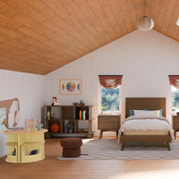 M31811NL,Crosby Open Bookcase in Natural Walnut