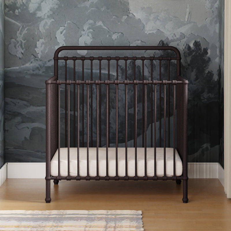 M15398UR,Winston 4-in-1 Convertible Mini Crib in Vintage Iron