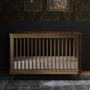 M23701NLBC,Marin with Cane 3-in-1 Convertible Crib in Natural Walnut and Blonde Cane