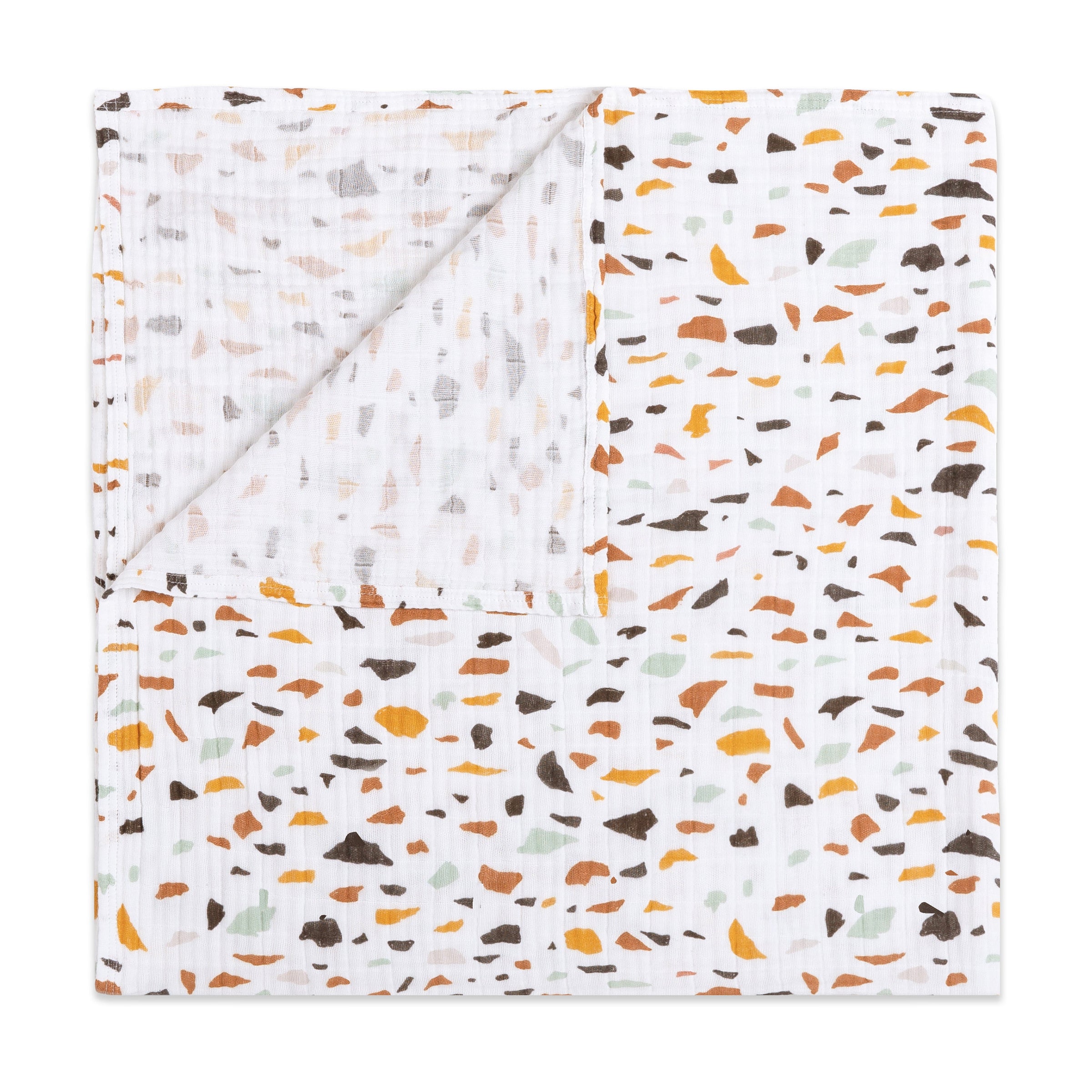 T29138,Terrazzo Muslin Swaddle in GOTS Certified Organic Cotton