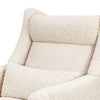 M11286AT,Kiwi Plus Power Glider Recliner w/ Power Headrest in Almond Teddy Loop