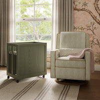 M33380AE,Nate Berkus x Babyletto Astre All-Stages Crib w/Bassinet & Toddler Bed Kits in Archival Elm