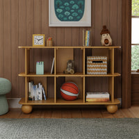 M31811HY,Crosby Open Bookcase in Honey