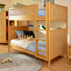 M25994HYNC,Bondi Cane Convertible Bunk Bed in Honey with Natural Cane