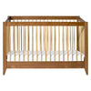 M10301CTN,Sprout 4-in-1 Convertible Crib w/Toddler Bed Conversion Kit in Chestnut&Natural