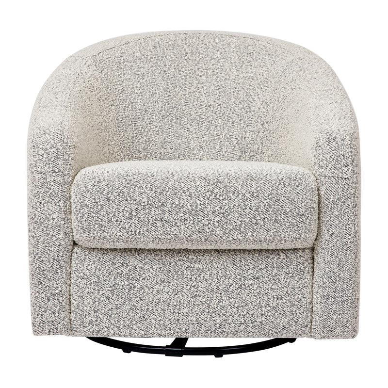 M5887BWB,Madison Swivel Glider in Black White Boucle