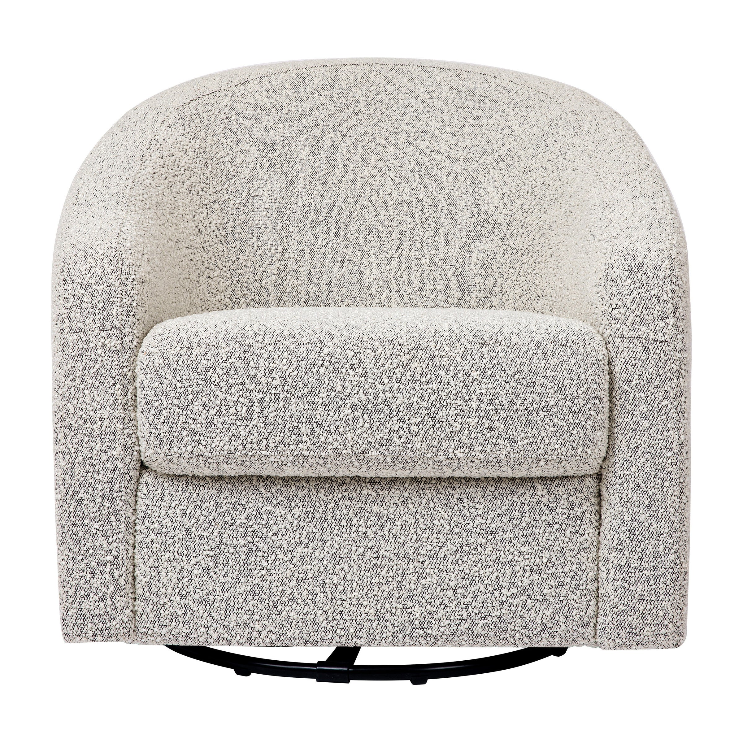 M5887BWB,Madison Swivel Glider in Black White Boucle
