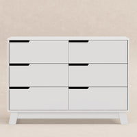 M4216W,Hudson 6-Drawer Double Dresser  Assembled in White Finish