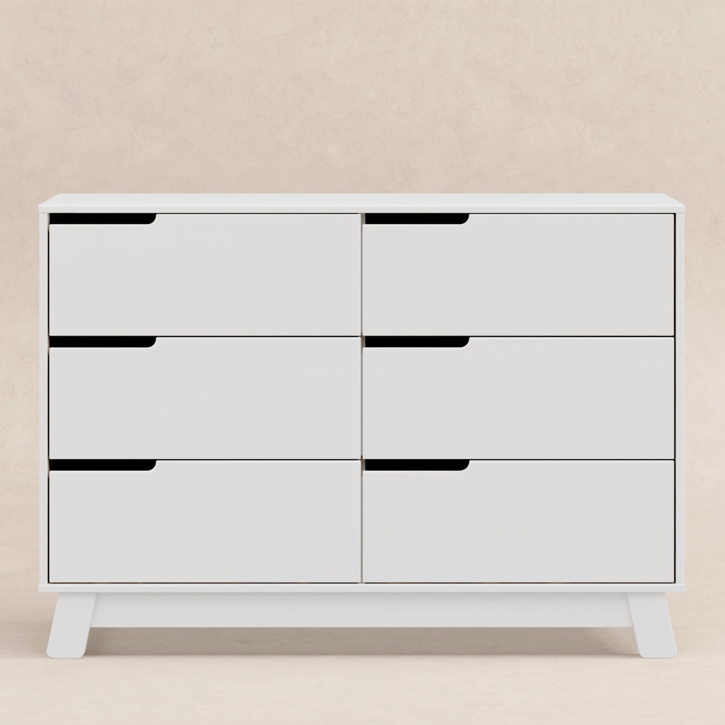 M4216W,Hudson 6-Drawer Double Dresser  Assembled in White Finish