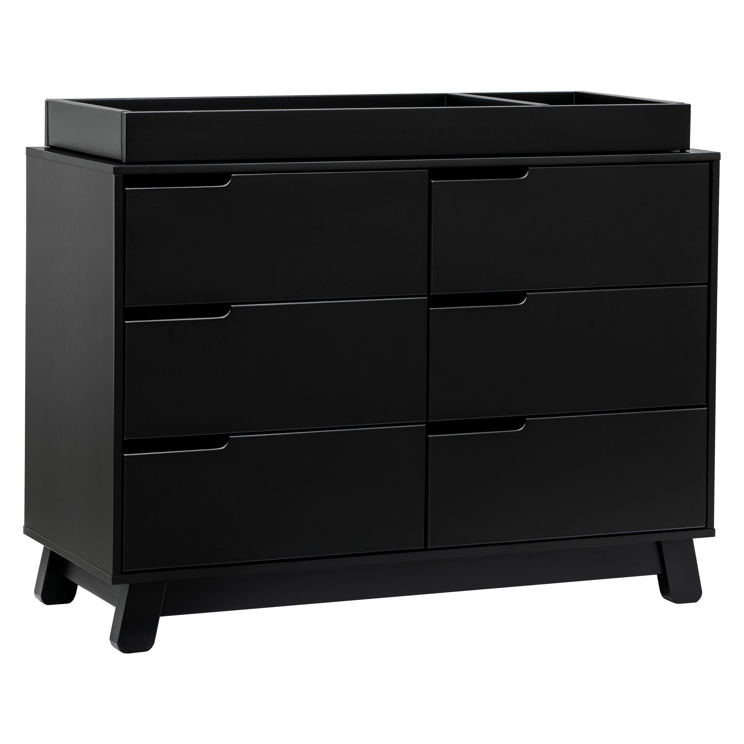 M4216B,Hudson 6-Drawer Double Dresser  Assembled in Black