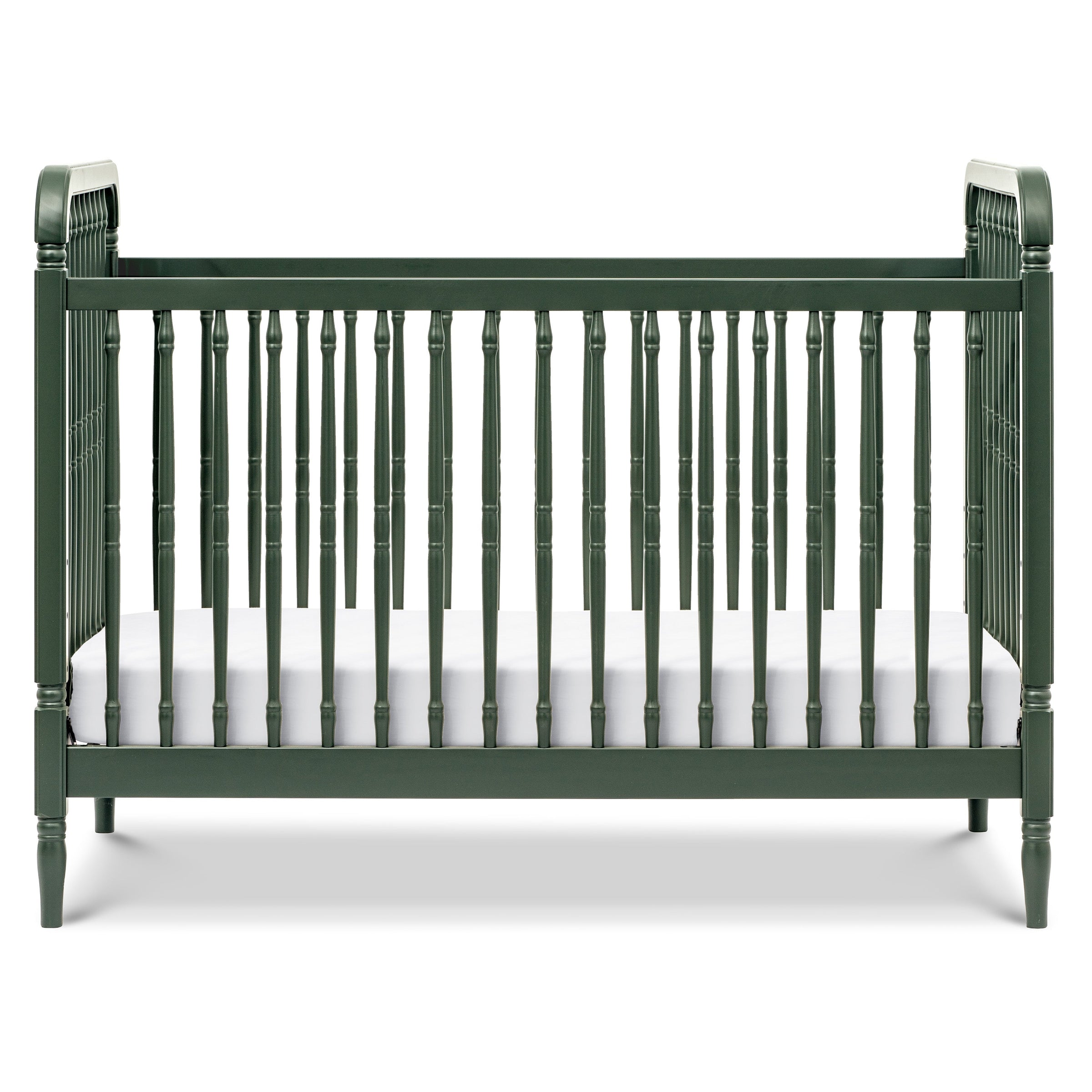 M7101FRGR,Liberty 3-in-1 Convertible Spindle Crib w/Toddler Bed Conversion Kit in Forest Green