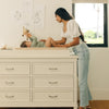 M15816RW,Darlington 6-Drawer Dresser in Warm White