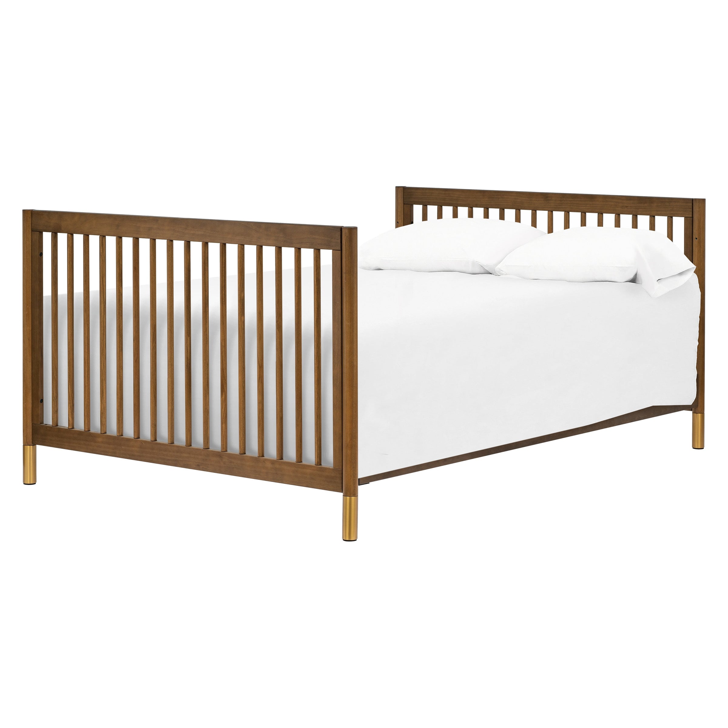 M12901NLGLD,Gelato 4-in-1 Convertible Crib w/Toddler Conversion Kit in Natural Walnut Gold Ft