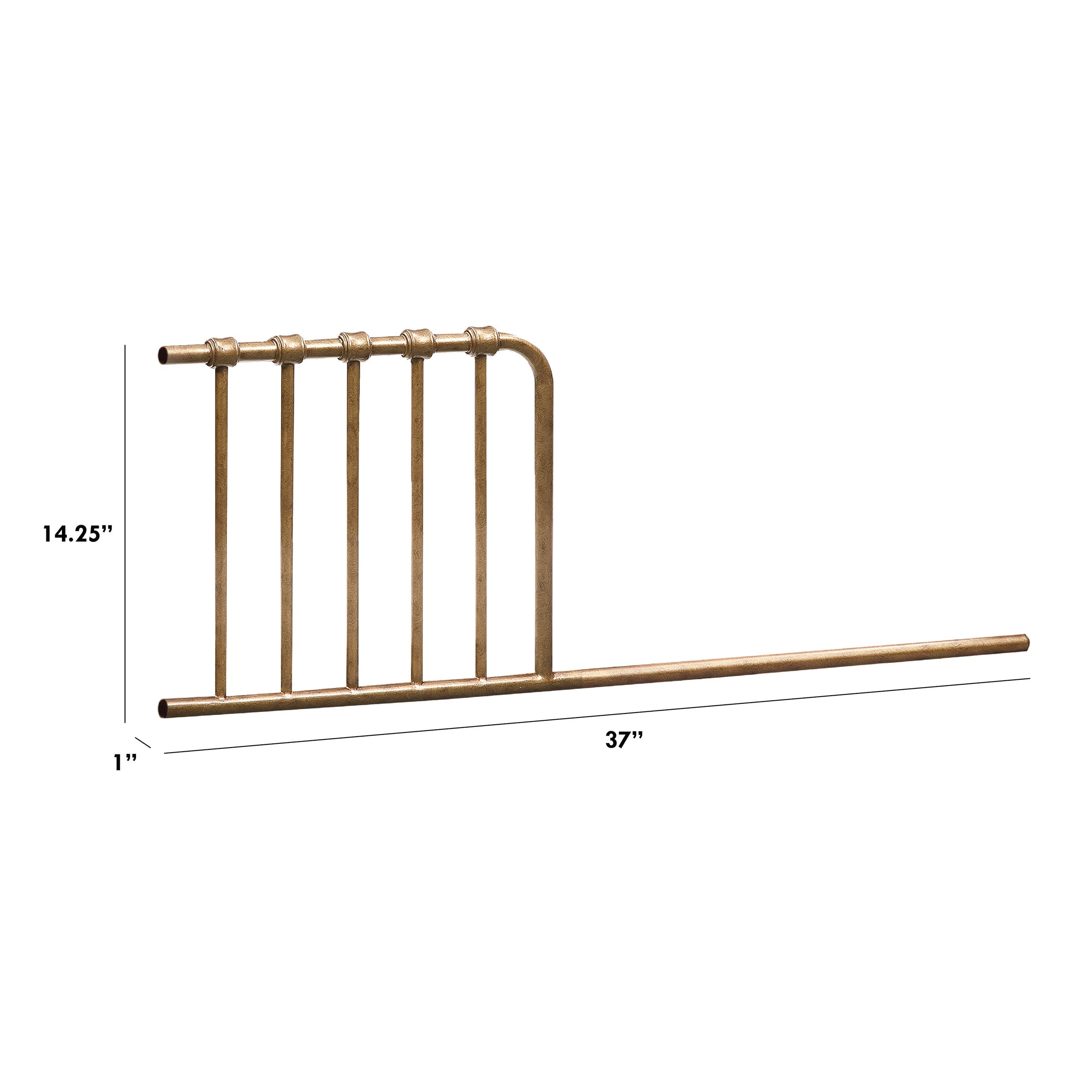 M25599VG,Mini Toddler Bed Conversion Kit (Abigail-Winston) in Vintage Gold