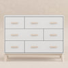 M5826WNX,Scoot 6-Drawer Dresser in White/Washed Natural