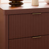 M26716CR,Brimsley Tambour 6-Drawer Assembled Dresser in Crimson