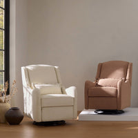 M27787WB,Devon Recliner and Swivel Glider in Ivory Boucle