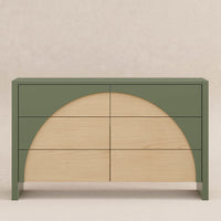 M30216OLSH,Moab 6-Drawer Assembled Dresser in Olive/Ash