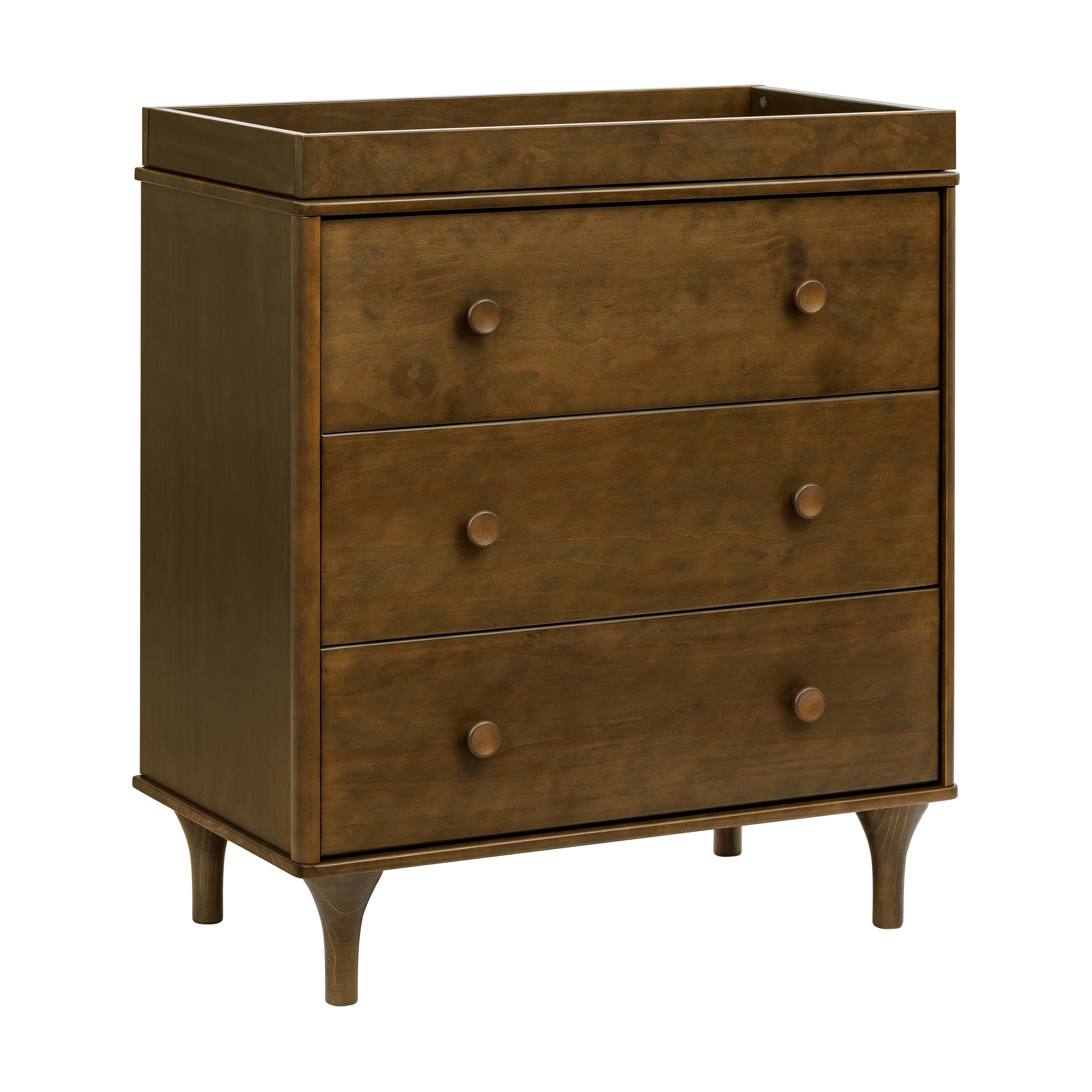 M9023NL,Lolly 3-Drawer Changer Dresser in Natural Walnut
