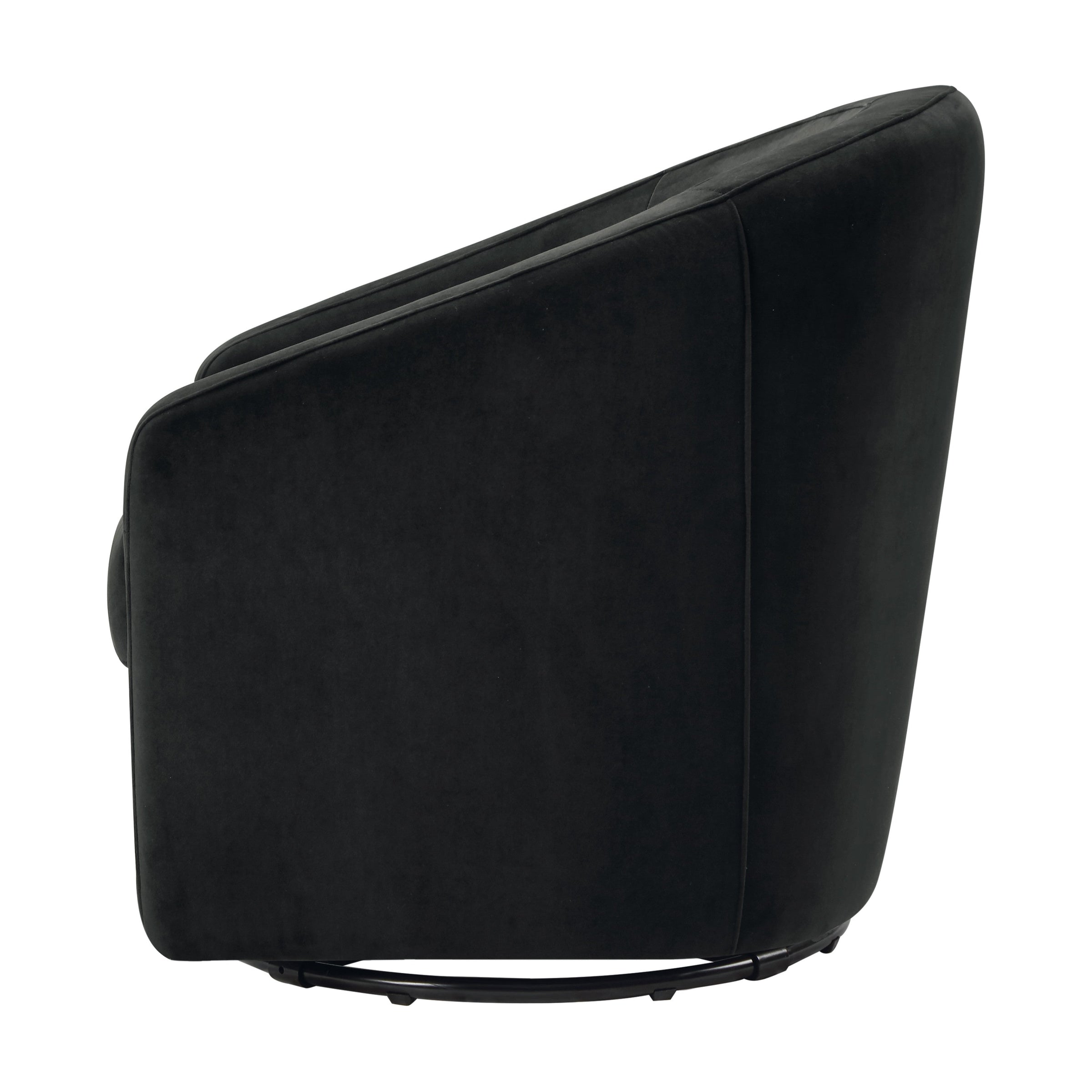 M5887BLKV,Madison Swivel Glider in Black Velvet