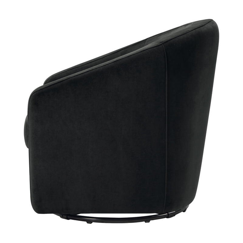 M5887BLKV,Madison Swivel Glider in Black Velvet