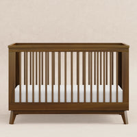 M5801NL,Scoot 3-in-1 Convertible Crib w/Toddler Bed Conversion Kit in Natural Walnut
