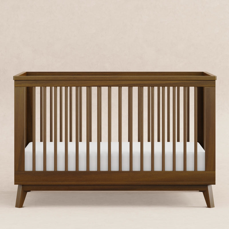 M5801NL,Scoot 3-in-1 Convertible Crib w/Toddler Bed Conversion Kit in Natural Walnut