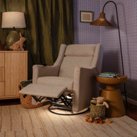 M11283PBEW,Kiwi Deluxe Power Glider Recliner w/Heat&Massage in Performance Beach Eco-Weave