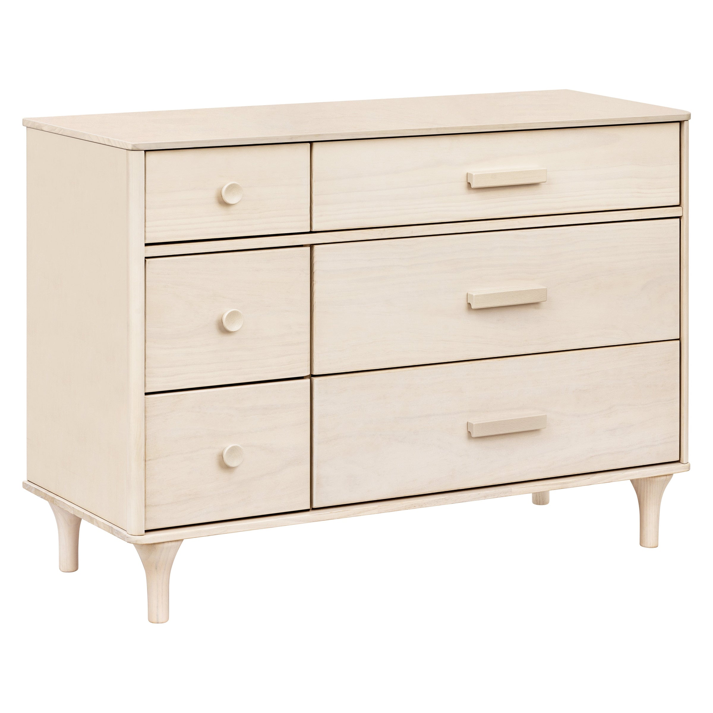 M9016NX,Lolly 6-Drawer Double Dresser  Assembled in Washed Natural