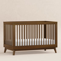 M5801NL,Scoot 3-in-1 Convertible Crib w/Toddler Bed Conversion Kit in Natural Walnut