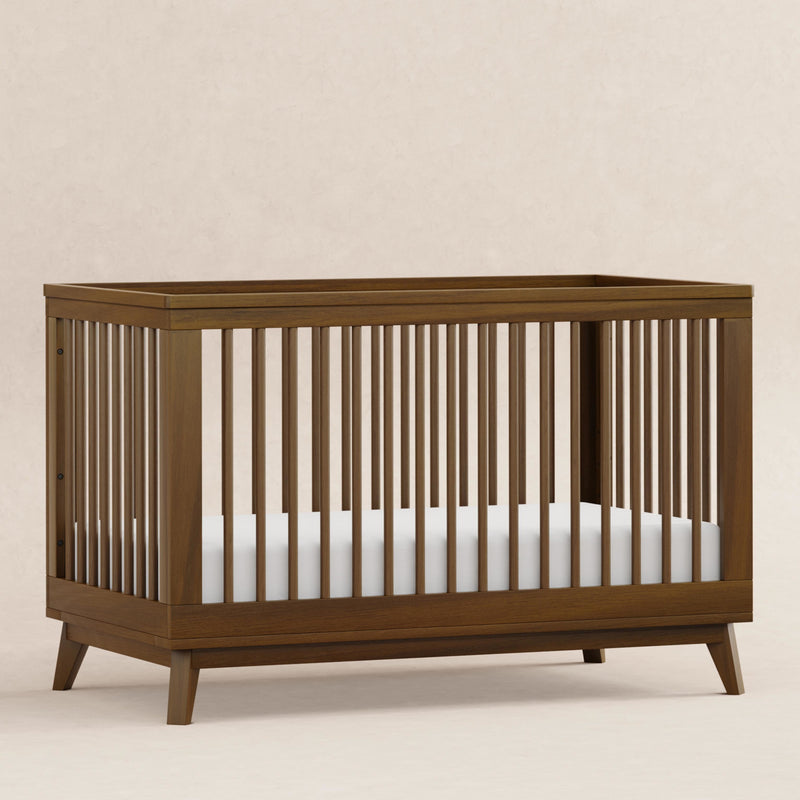 M5801NL,Scoot 3-in-1 Convertible Crib w/Toddler Bed Conversion Kit in Natural Walnut