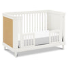 M23701RWHC,Marin with Cane 3-in-1 Convertible Crib in Warm White and Honey Cane