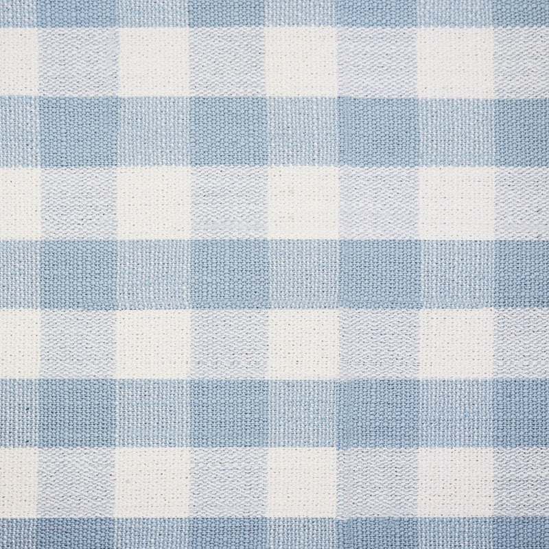 M21797BGH,Crawford Chair and a Half Pillowback Swivel Glider in Blue Gingham