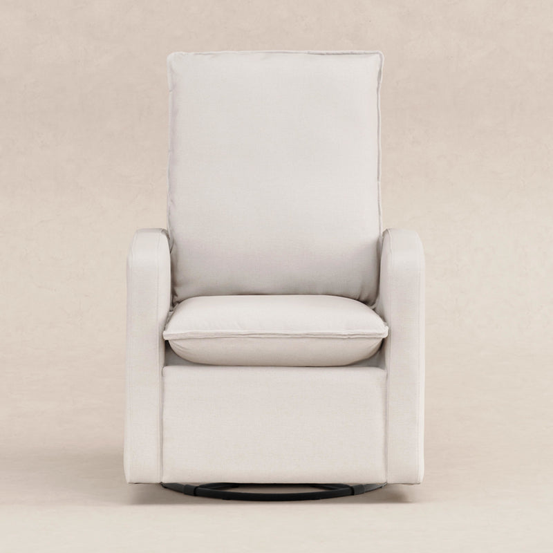 M20987PCMEW,Cali Pillowback Swivel Glider in Performance Cream Eco-Weave