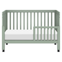 M6601LS,Maki Full Size Folding Crib w/ Toddler Bed Conversion Kit in Light Sage