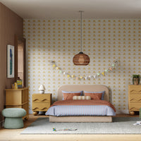 M31685ST,Mushroom Pouf in Sage Teddy Loop