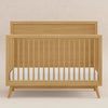 M15901HY,Palma Mid-Century 4-in-1 Convertible Crib w/ Toddler Bed Conversion in Honey