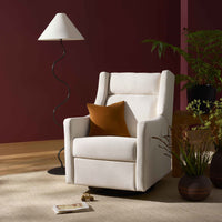 M11286PCMEW,Kiwi Plus Power Glider Recliner w/ Power Headrest in Performance Cream Eco-Weave