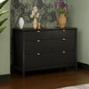 M25616B,Bondi 6-Drawer Assembled Dresser in Black