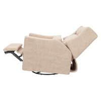 M11286CSG,Kiwi Plus Power Glider Recliner w/ Power Headrest in Chai Shearling