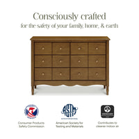 M7116NL,Liberty 6-Drawer Assembled Dresser in Natural Walnut