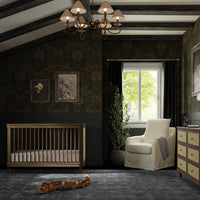 M23701NLBC,Marin with Cane 3-in-1 Convertible Crib in Natural Walnut and Blonde Cane