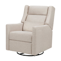 M11286PBEW,Kiwi Plus Power Glider Recliner w/ Power Headrest in Performance Beach Eco-Weave